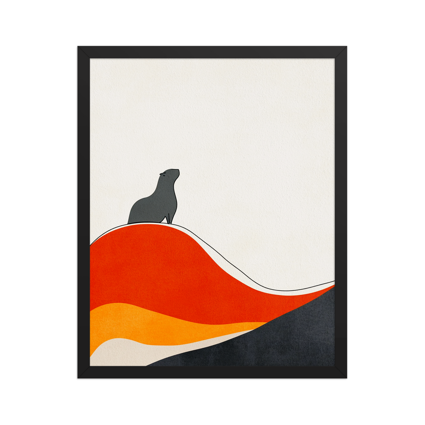 "Horizonte Capibara" (Enmarcado)