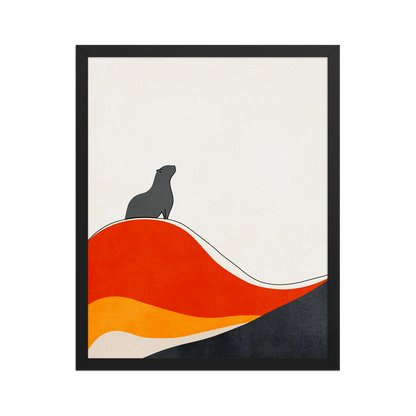 "Horizonte Capibara" (Enmarcado)