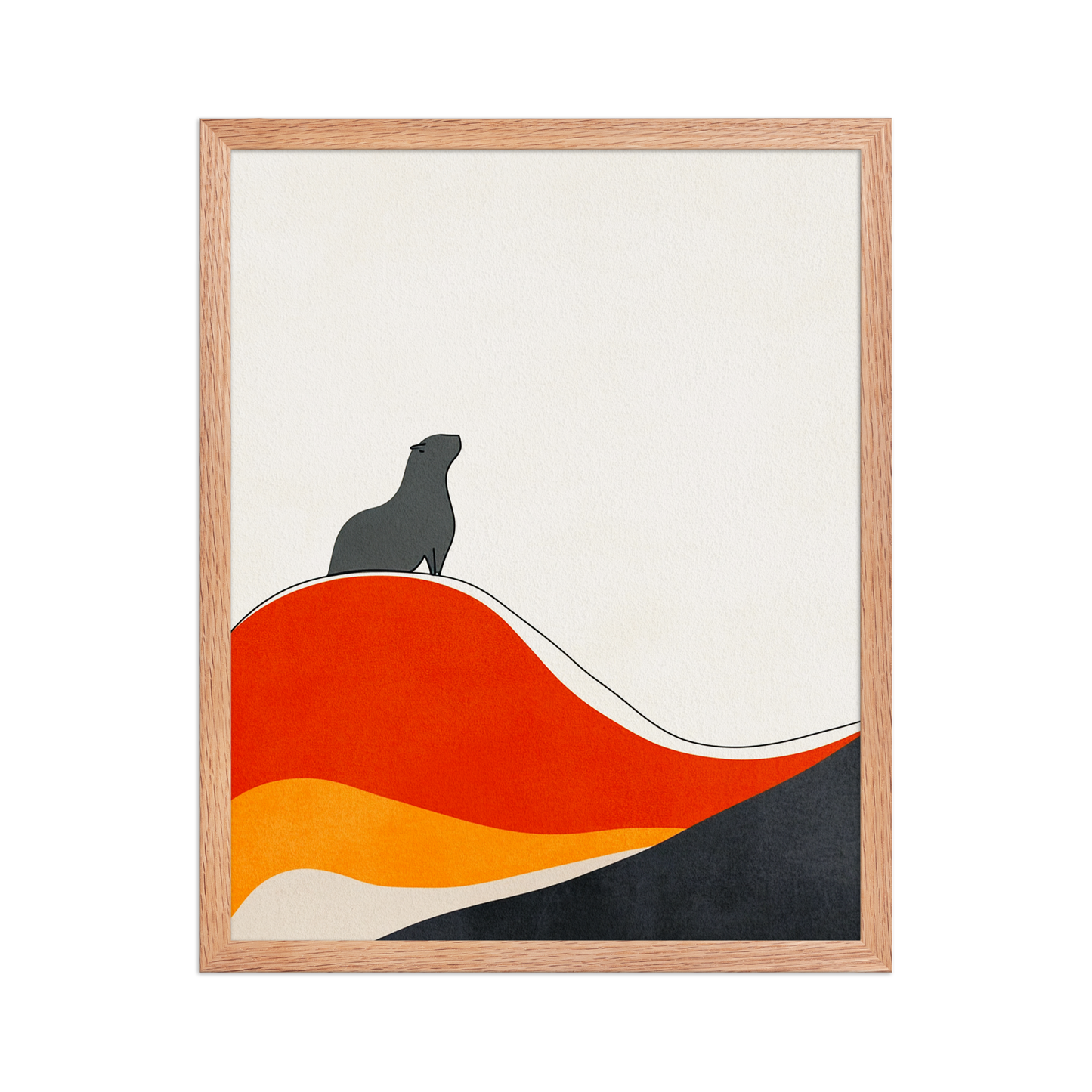 "Horizonte Capibara" (Enmarcado)