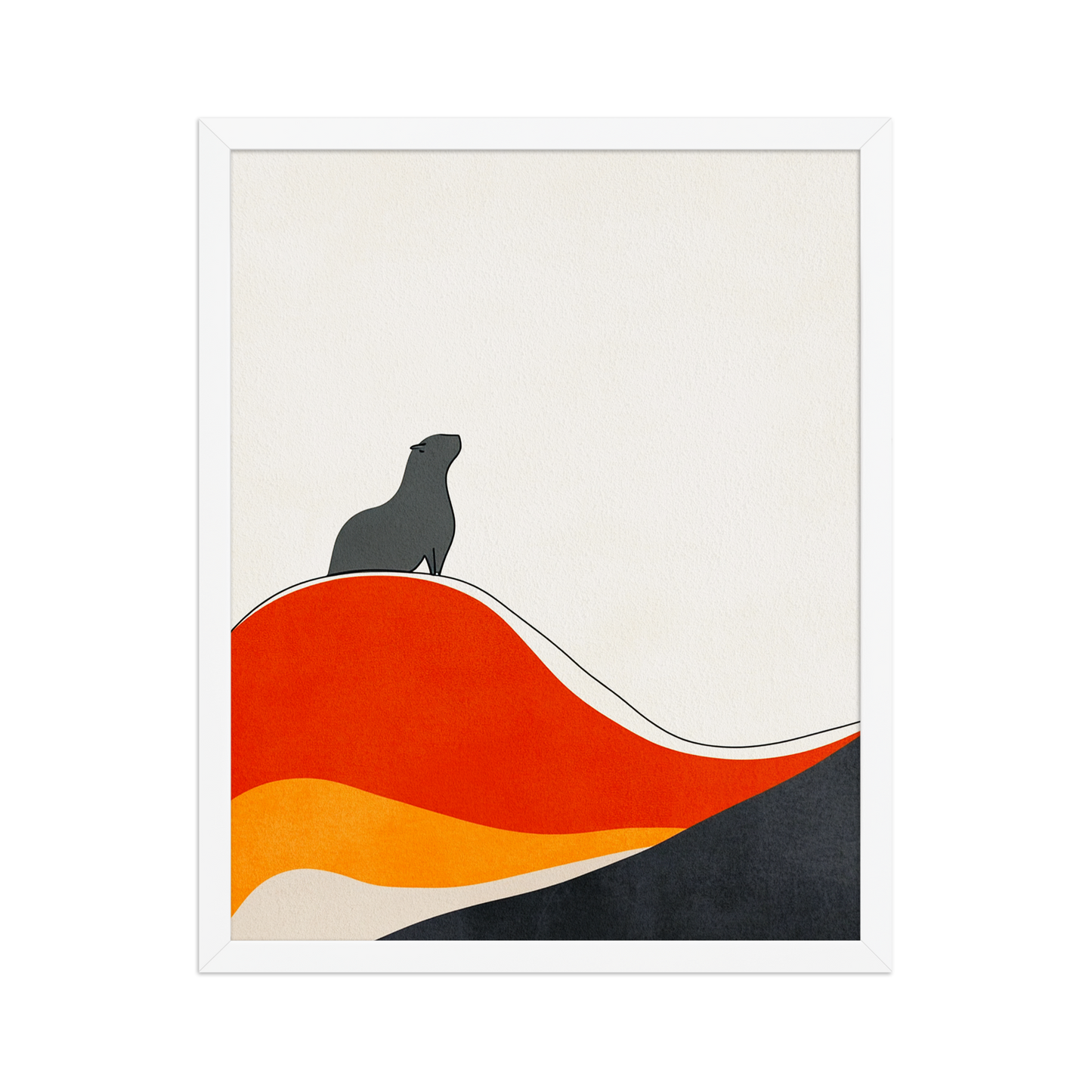 "Horizonte Capibara" (Enmarcado)